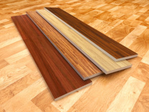 Wood floor. 3D illustration, color - brown