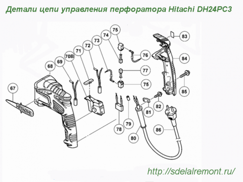 Hitachi dh24pc3 схема